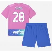 Camisa de time de futebol AC Milan Malick Thiaw #28 Replicas 3º Equipamento Infantil 2023-24 Manga Curta (+ Calças curtas)